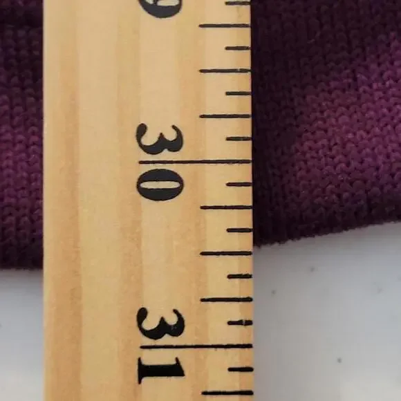 Metaphor Eggplant Purple Fleece Button Front Pockets Jacket Women Size L - Picture 5 of 10